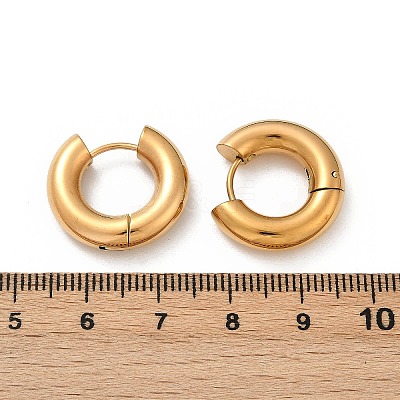 202 Stainless Steel Polishing Hoop Earrings EJEW-M106-02G-01-1