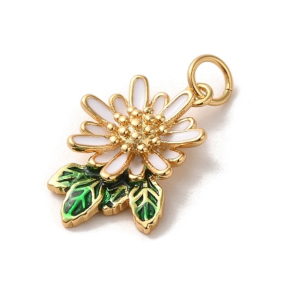 Brass Enamel Pendants LS-KK-K358-02A-G-1