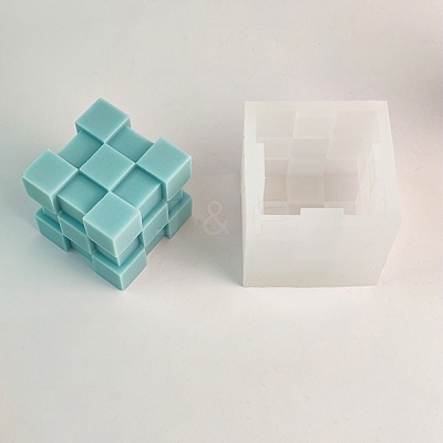 Luban Lock Puzzle Candle Food Grade Silicone Molds DIY-D071-11-1