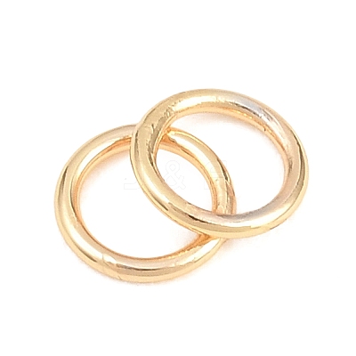 Brass Closed Jump Rings KK-D257-01G-02-1