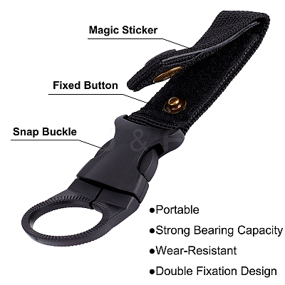 3Pcs Nylon Hanging Bottle Buckle Clip Carabiner TOOL-GF0003-22-1