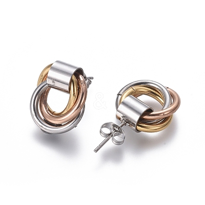 304 Stainless Steel Stud Earrings EJEW-L241-03A-1