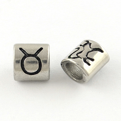 Tarnish Resistant Smooth Surface 304 Stainless Steel European Bead STAS-R079-A04-1