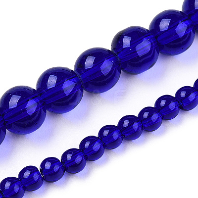 Transparent Glass Beads Strands GLAA-T032-T10mm-15-1