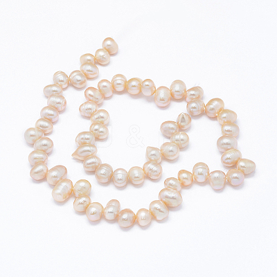 Natural Cultured Freshwater Pearl Beads Strands PEAR-G004-03D-01-1