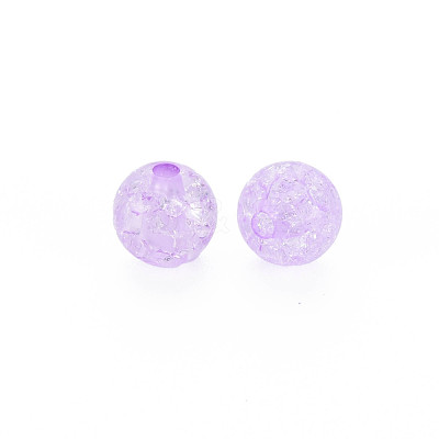 Transparent Crackle Acrylic Beads MACR-S373-66-N06-1