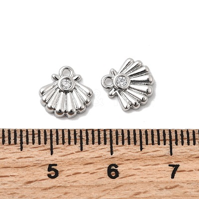 Brass Micro Pave Cubic Zirconia Pendants KK-A277-07P-1