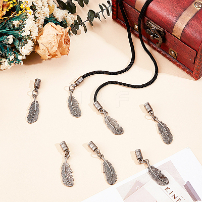 12Pcs Alloy Cord Ends FIND-GF0009-10AS-1