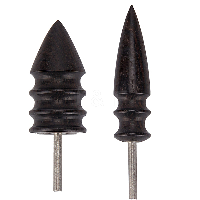 2Pcs 2 Style Bullet Shape Sandalwood Polish Heads TOOL-GF0003-37-1