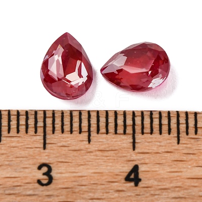 Glass Rhinestone Cabochons RGLA-A026-08B-208DE-1