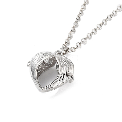 Brass Pendant Necklaces NJEW-P299-A10-P-1
