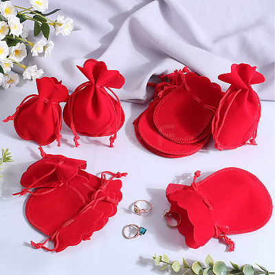 20Pcs 2 Styles Gourd Velvet Drawstring Bags TP-BBC0001-08B-1