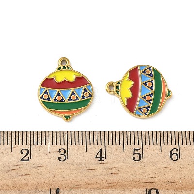 304 Stainless Steel Enamel Pendants STAS-L300-012G-38-1