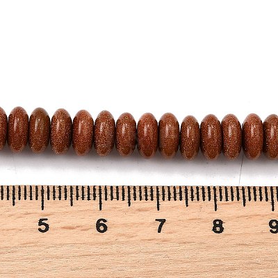 Synthetic Goldstone Beads Strands G-L621-A01-8x4mm-1