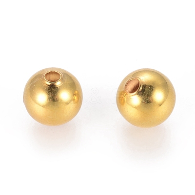 Brass Beads ECR8MM-G-1