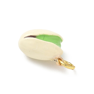 Brass Enamel Pendants KK-H523-01B-G-1