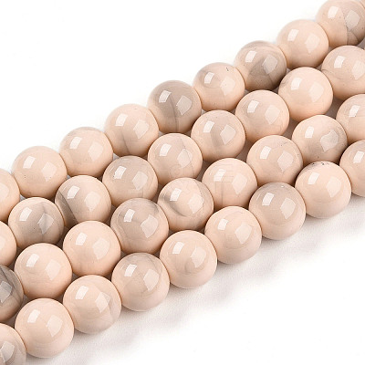 Baking Paint Glass Beads X1-DGLA-N013-10mm-06-1
