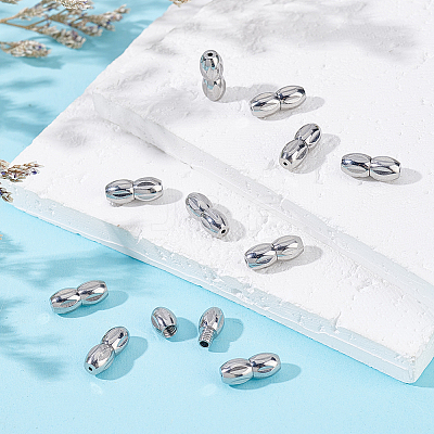 12Sets 304 Stainless Steel Screw Clasps STAS-BBC0009-43-1