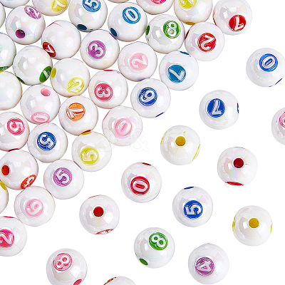 60Pcs Acrylic Beads Imitation Shell OACR-SP0001-21-1