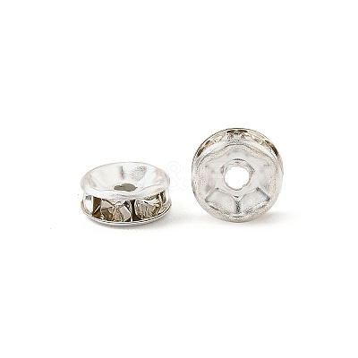 Iron Crystal Rhinestone Spacer Beads X-RB-A009-8MM-S-1