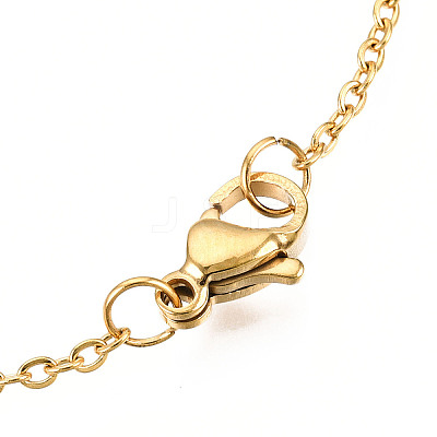 201 Stainless Steel Pendant Necklaces LS-NJEW-T009-JN038-2-45-1