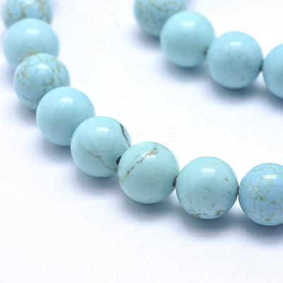 Natural Magnesite Beads Strands TURQ-G148-07-10mm-1