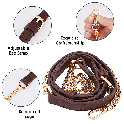 Adjustable PU Leather Bag Shoulder Straps FIND-WH0137-16B-1