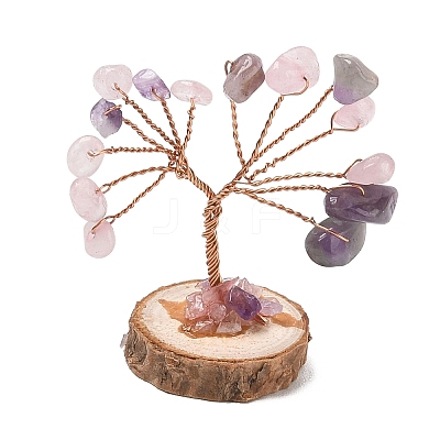 Natural Amethyst Chips Tree of Life Decorations GG-CBAEDF6-01M-1