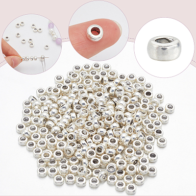 300Pcs Tibetan Style Spacer Beads TIBEB-SP0001-17-1
