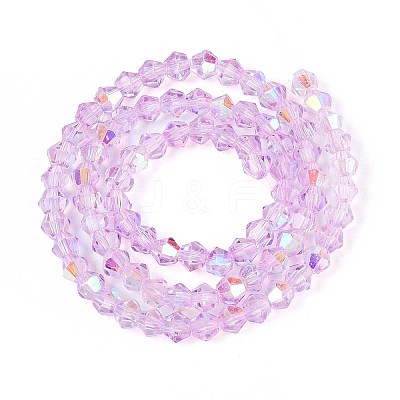 Transparent Glass Beads Strands LS-EGLA-N021-4mm-04-1