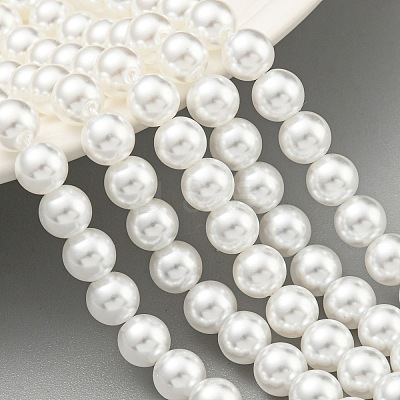 Glass Pearl Beads Strands HY-G002-01C-01-1