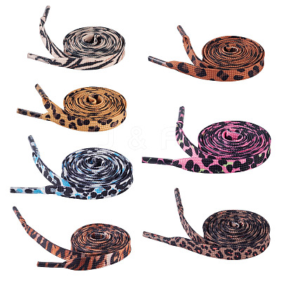 7 Pairs 7 Colors Polyester Cord Shoelace FIND-TA0009-65-1