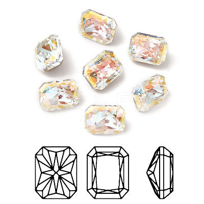 K9 Glass Rhinestone Cabochons RGLA-A025-05A-001LA-1
