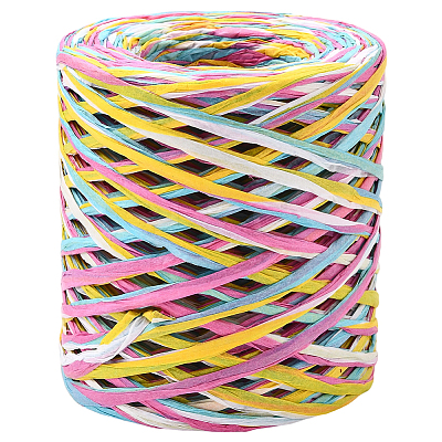 Segment Dyed Raffia Paper Cords for DIY Craft OCOR-WH20020-27C-1