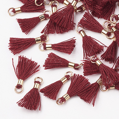Polycotton(Polyester Cotton) Tassel Pendant Decorations FIND-S275-20G-1