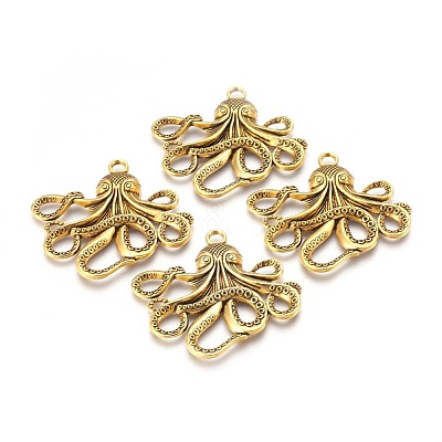 Tibetan Style Alloy Big Pendants X-TIBEP-A15669-AG-RS-1