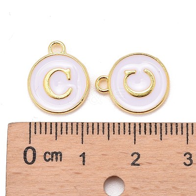 Golden Plated Alloy Charms LS-ENAM-S118-01C-1