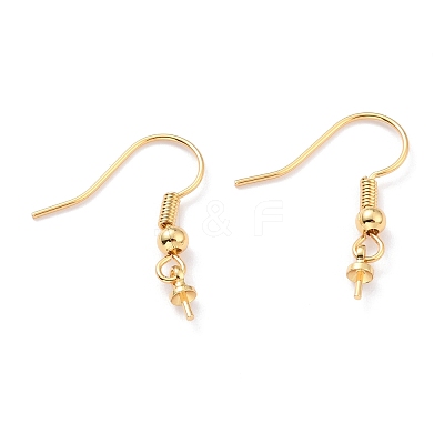 Real 18K Gold Plated Brass Earring Hooks LS-KK-L151-03G-NR-1