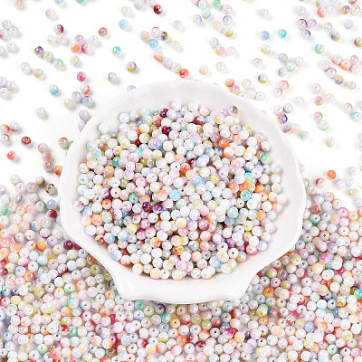 Baking Paint Glass Seed Beads SEED-N007-02A-1