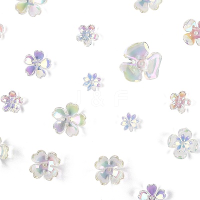 70Pcs Acrylic Bead Caps OACR-FS0002-40-1