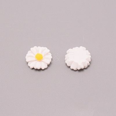 Opaque Resin Cabochons LS-RESI-WH0021-26-1