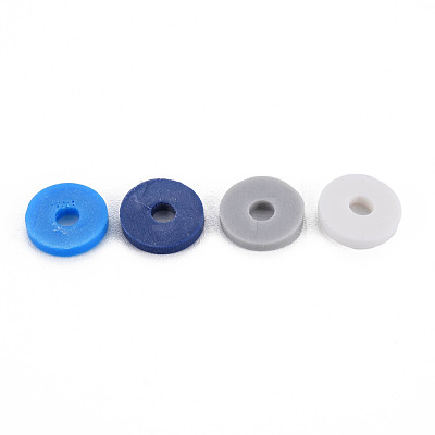 4 Colors Handmade Polymer Clay Beads CLAY-N011-032-23-1