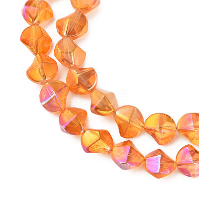 Electroplate Glass Beads Strands EGLA-N008-019-A05-1
