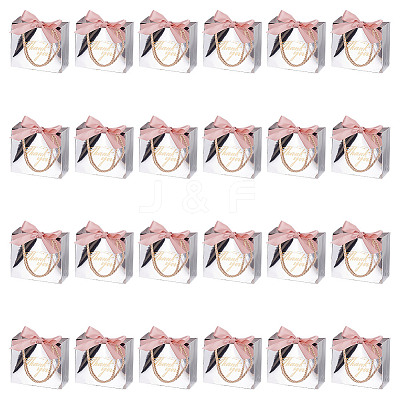 Folding Paper Gift Bags with Handle ABAG-WH0045-22-1