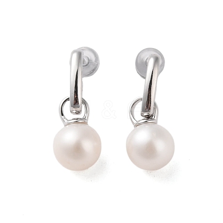 925 Sterling Silver Studs Earring EJEW-H002-03P-1