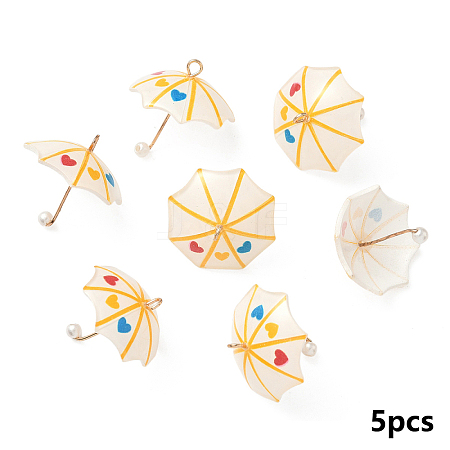 10Pcs Resin Pendants CRES-YW0002-65A-1