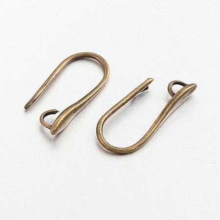 Brass Earring Hooks for Earring Designs KK-M142-02AB-RS-1