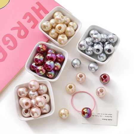 Opaque Acrylic Beads X-OACR-N138-14-1