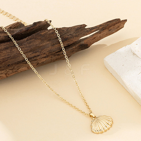 Summer Beach Alloy Pendant Necklaces for Women FS-WGAF64A-04-1