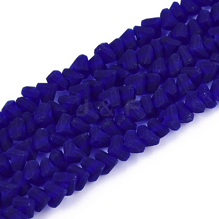 Frosted Transparent Glass Beads X1-GLAA-N016-4mm-03-1